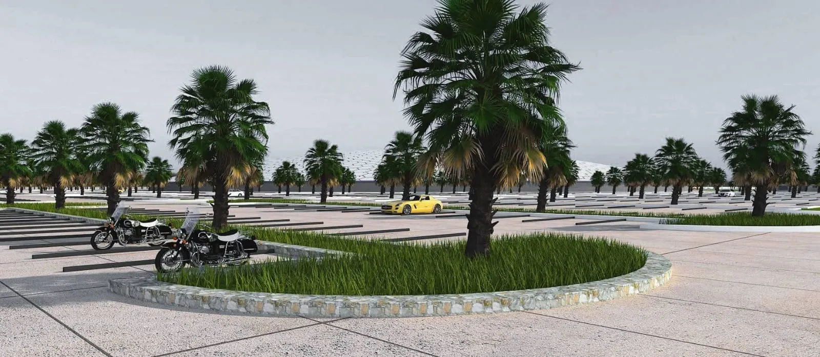 Civil 3D parking and circulation layout